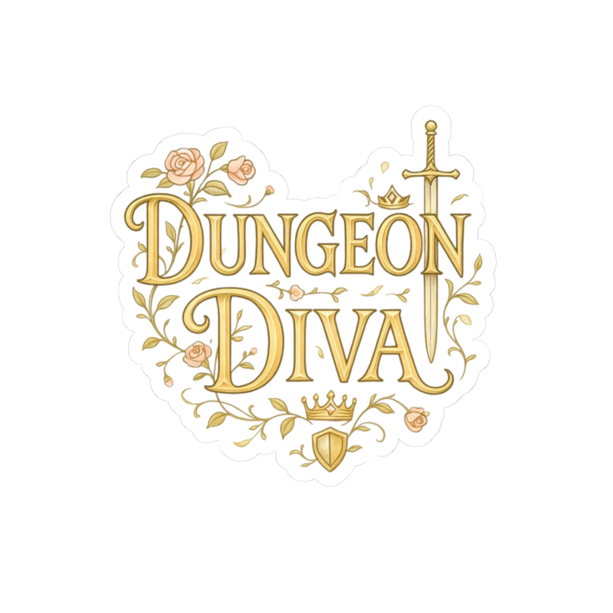 Dungeon Diva — Kiss Cut Sticker