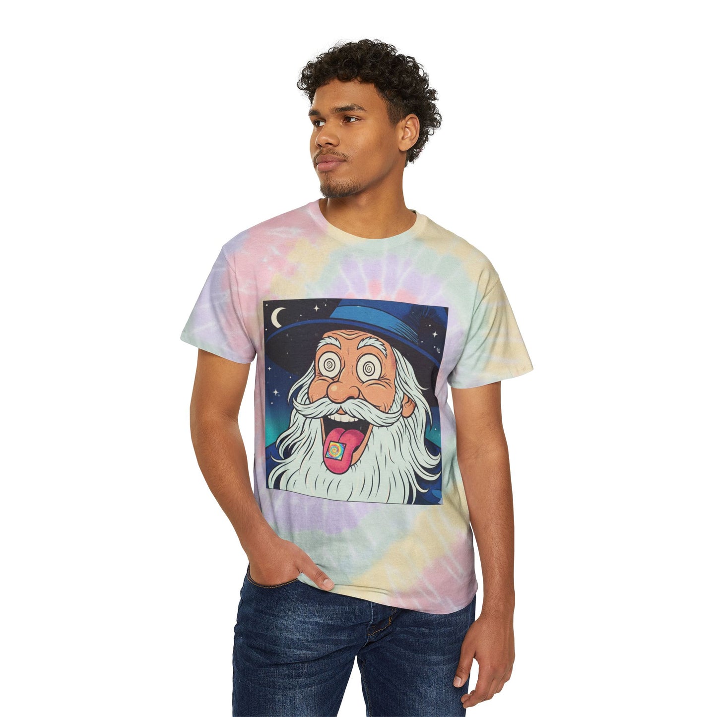 Cosmic wizard tie-dye - unisex tee