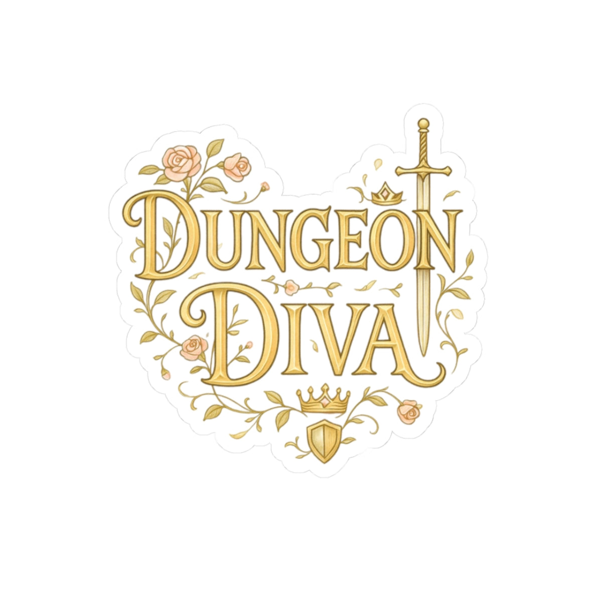 Dungeon Diva — Kiss Cut Sticker