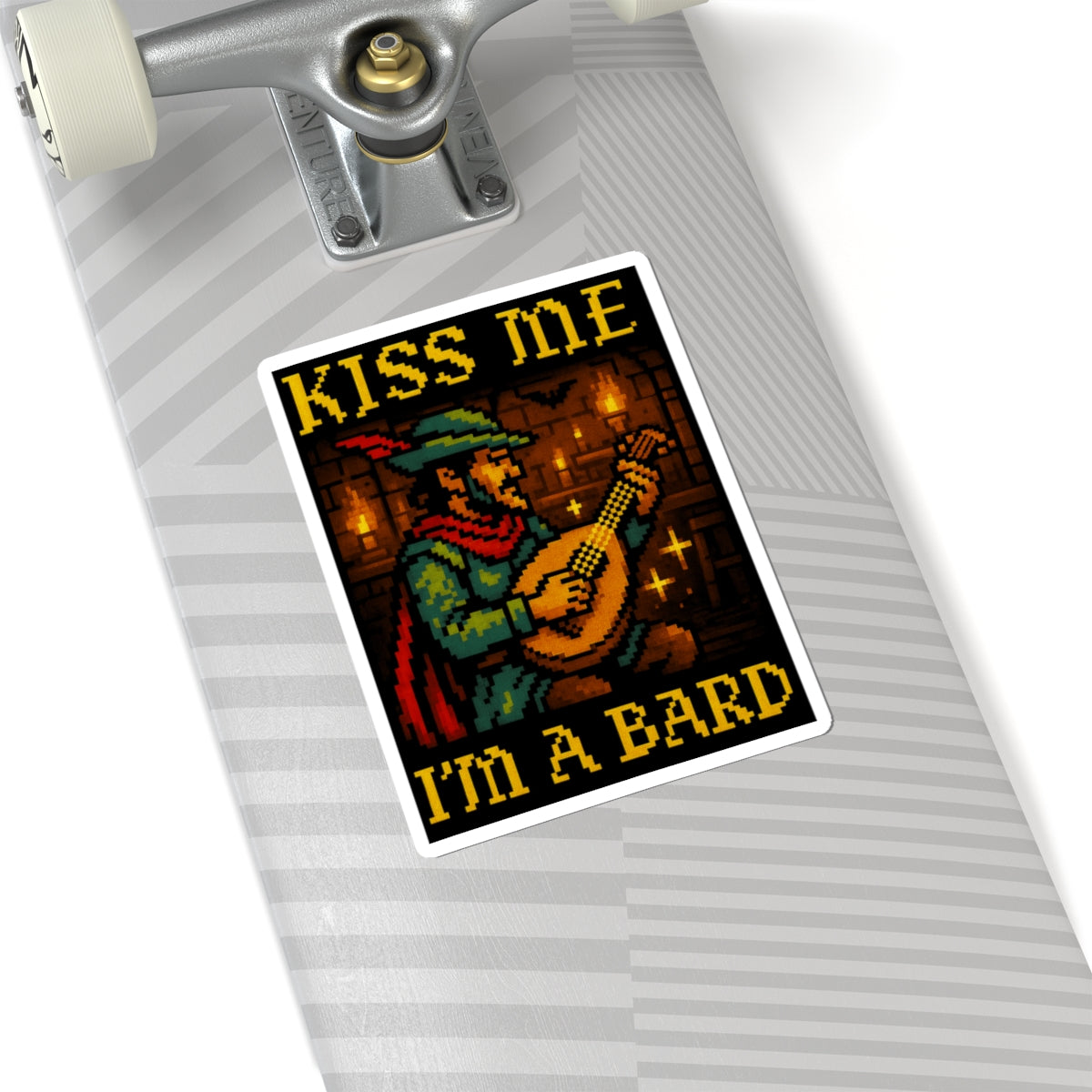 Kiss Me I’m a Bard – Kiss-Cut Stickers