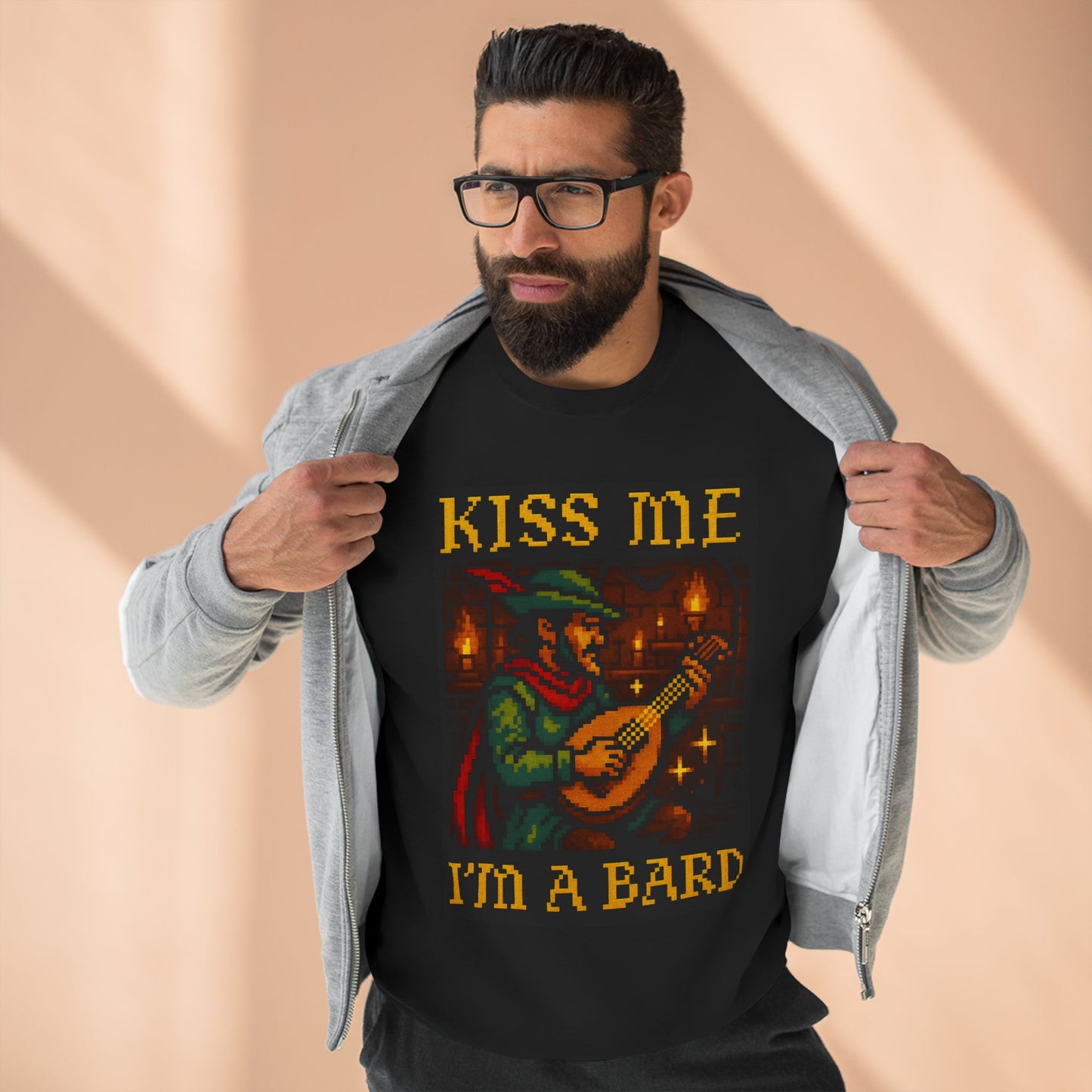 Kiss Me I’m a Bard – Unisex Crewneck Sweatshirt