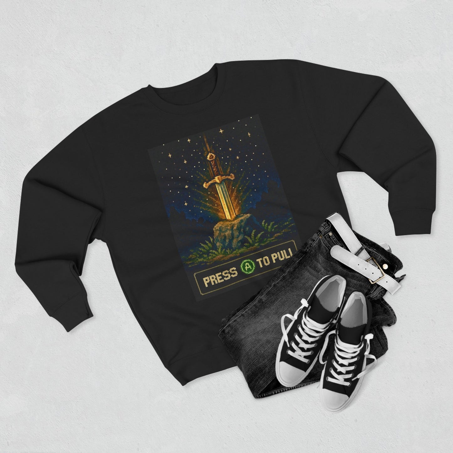 Sword in stone - unisex crewneck sweatshirt
