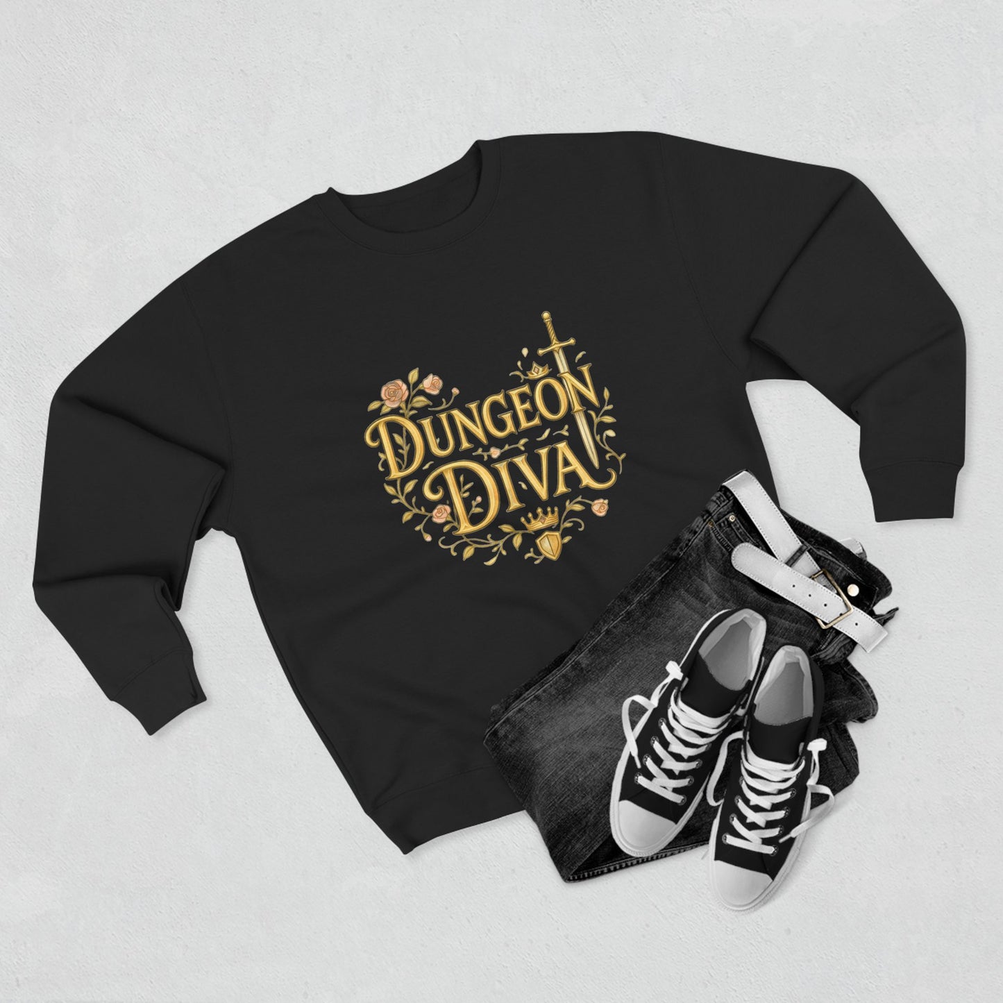 Dungeon Diva — Unisex Crewneck Sweatshirt