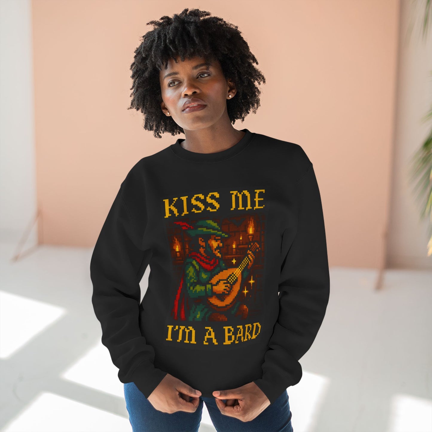 Kiss Me I’m a Bard – Unisex Crewneck Sweatshirt
