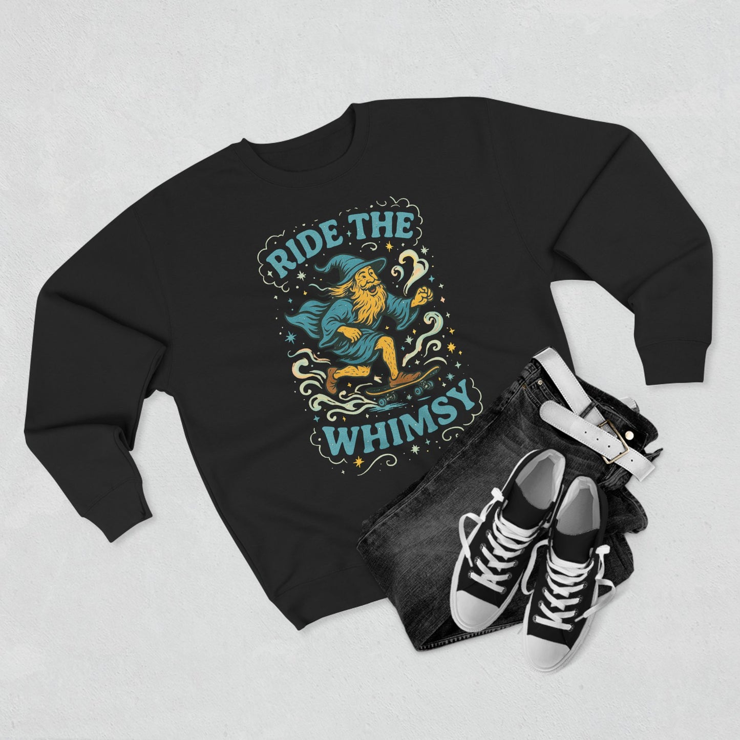 Ride the Whimsy - Unisex Crewneck Sweatshirt