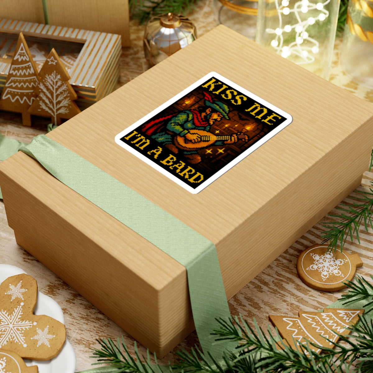 Kiss Me I’m a Bard – Kiss-Cut Stickers